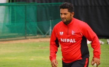 बसन्त रेग्मीले लिए दोस्रो विकेट