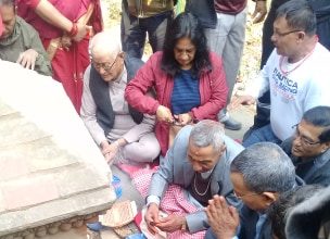पूर्णचण्डी पोखरीले मुहार फेरिदै : ललितपुर महानगरपालिकाले पुनर्निर्माण गर्ने